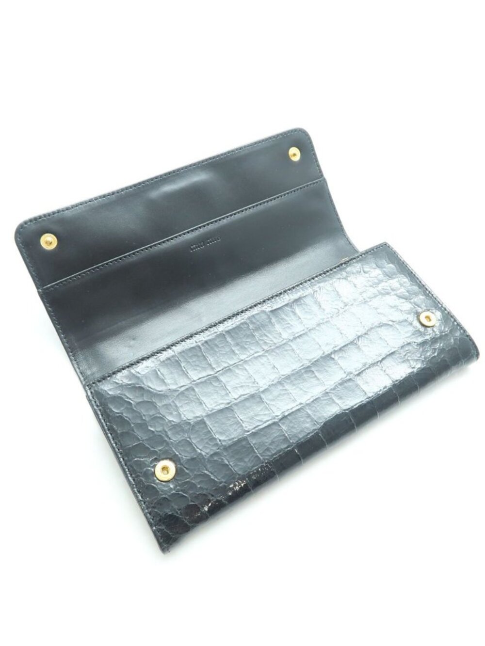 Miu Miu ST Cocco Lux Wallet Croco Embossed - Picture 4 of 9
